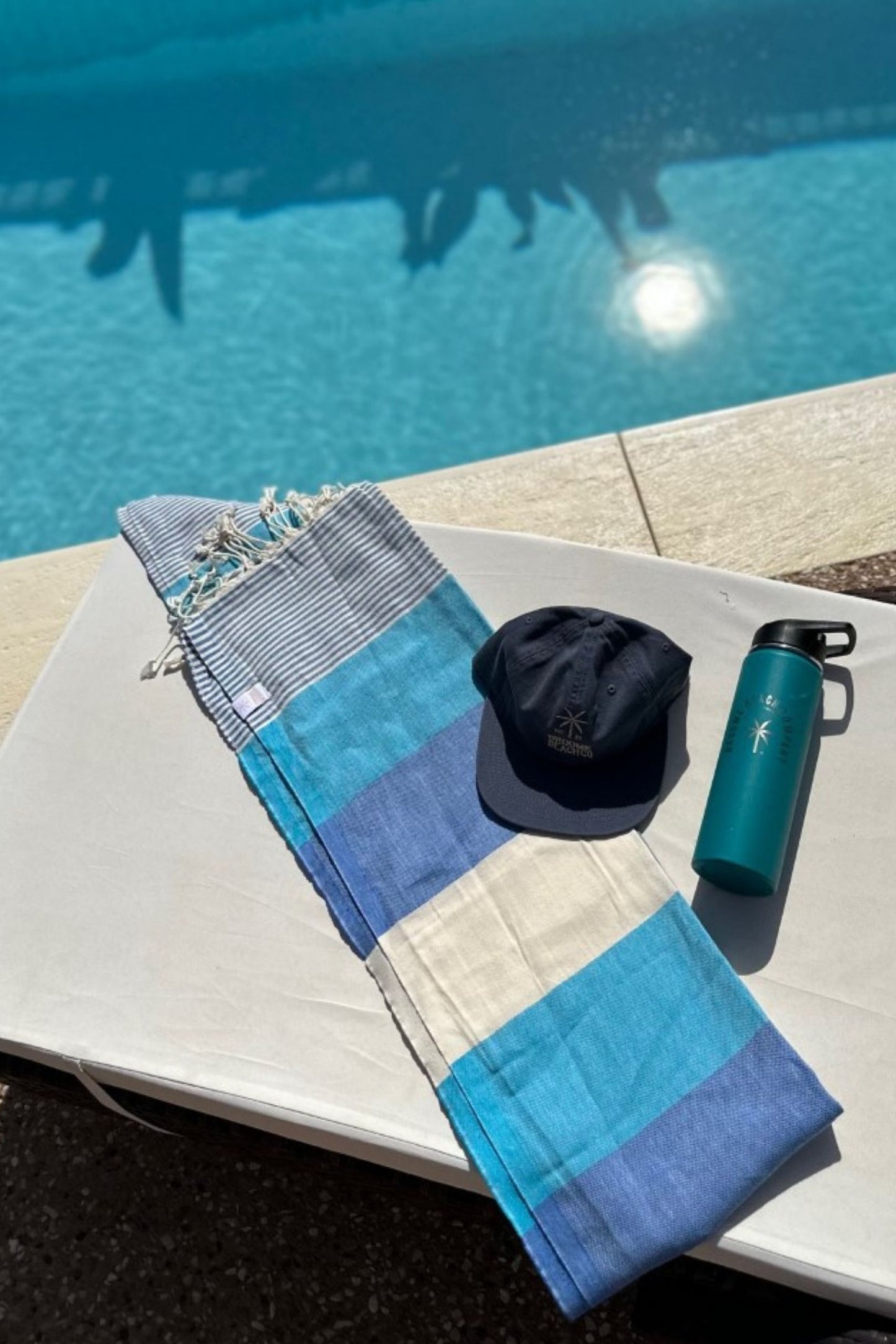 Cove Turkish Towel - Blue Stripe