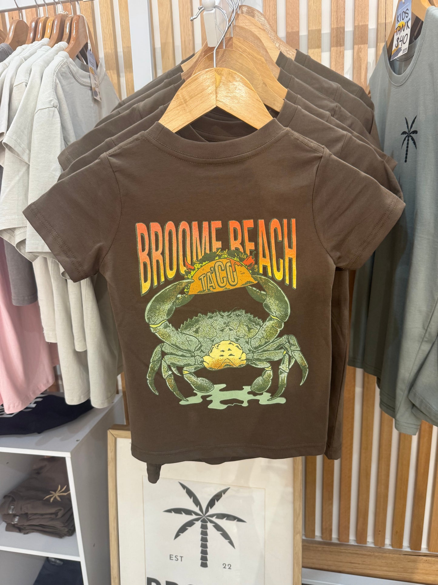 Kids Mini Coast Tee - Broome Beach Ta'Co Tropical Summer