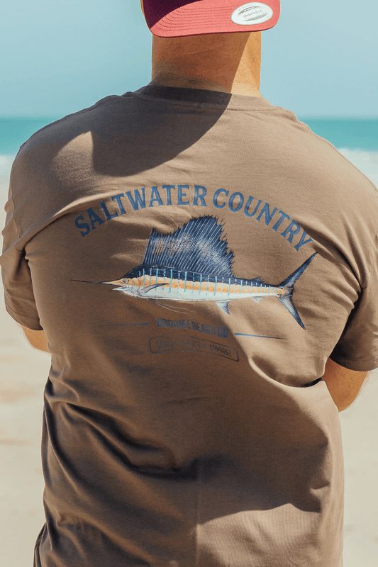 Saltwater Sailfish Tee - Hazelnut
