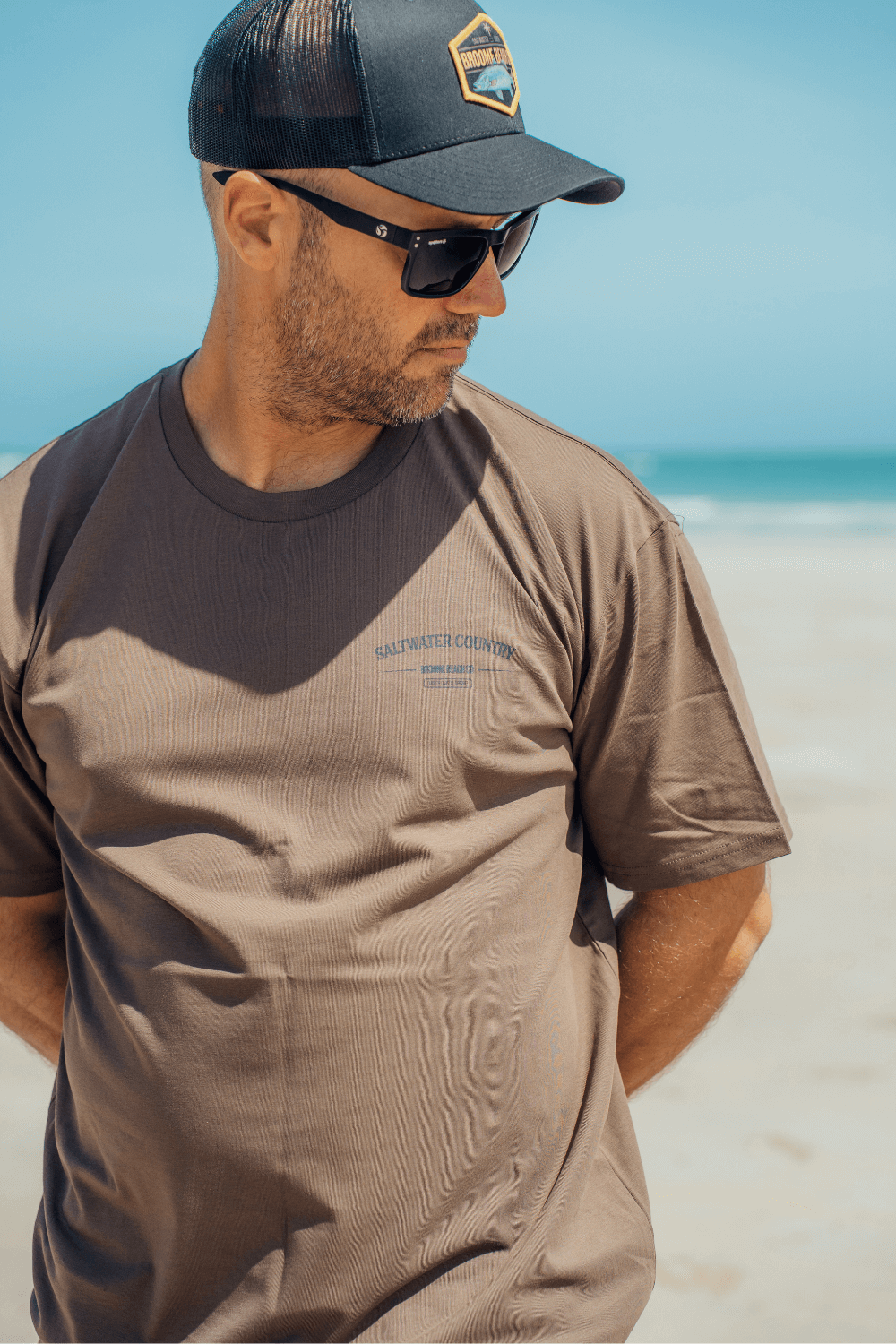 Saltwater Sailfish Tee - Hazelnut
