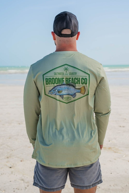 Explore Adventure Shirt - Green Barramundi