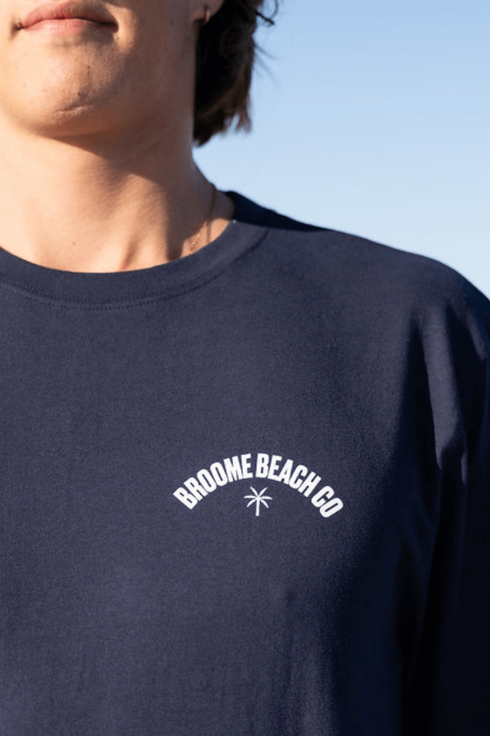Classic Long Sleeve Tee - Navy / White