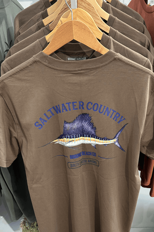 Saltwater Sailfish Tee - Hazelnut