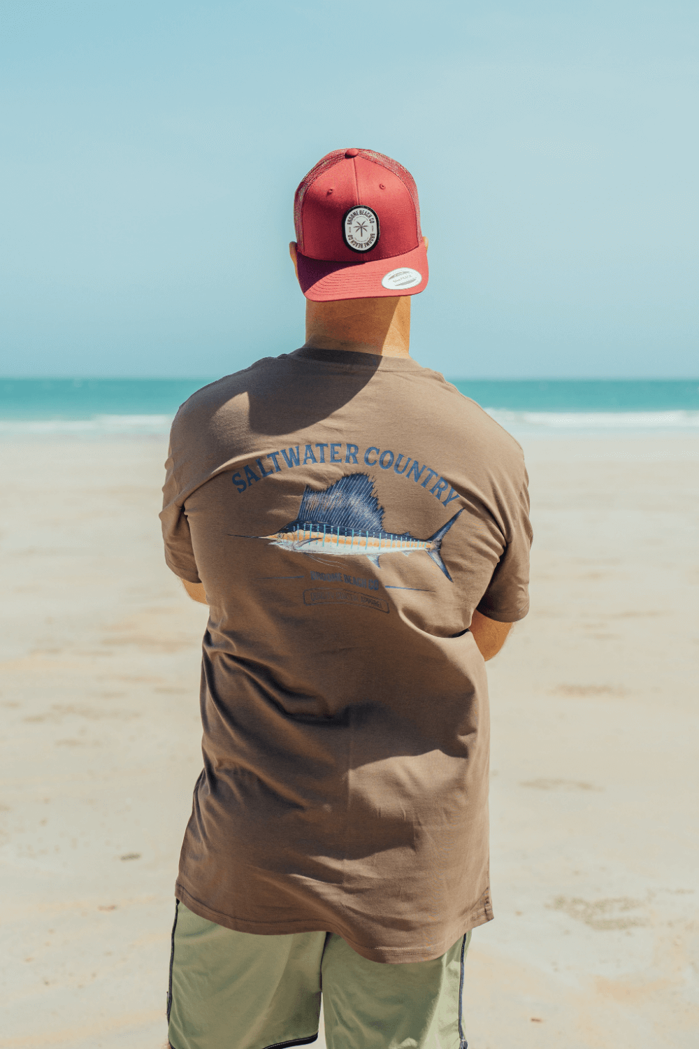 Saltwater Sailfish Tee - Hazelnut