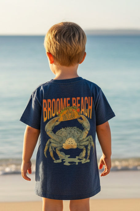 Kids Mini Coast Tee - Broome Beach Ta'Co Blue