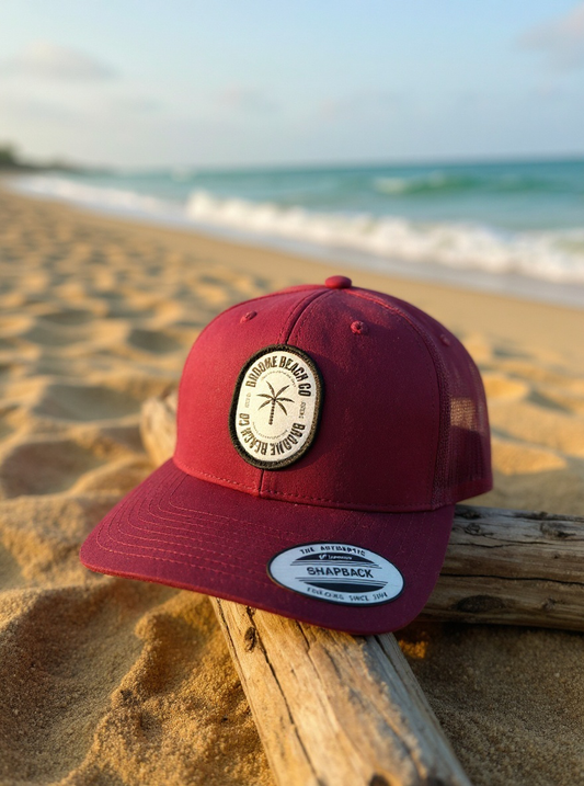 Beach Co Big Trucker - Oval Maroon