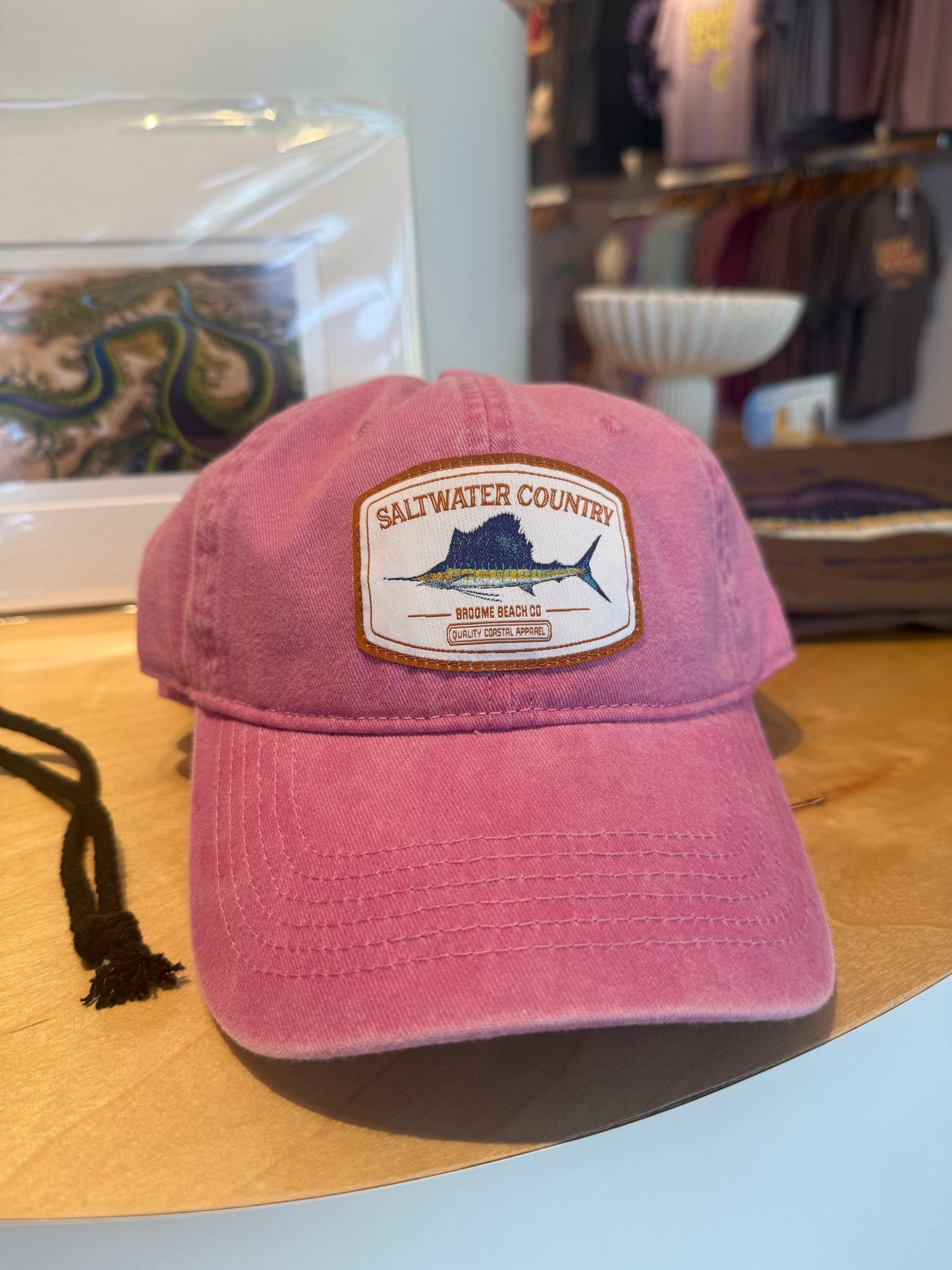 Bubblegum Pink Washed Sailfish Dad Cap