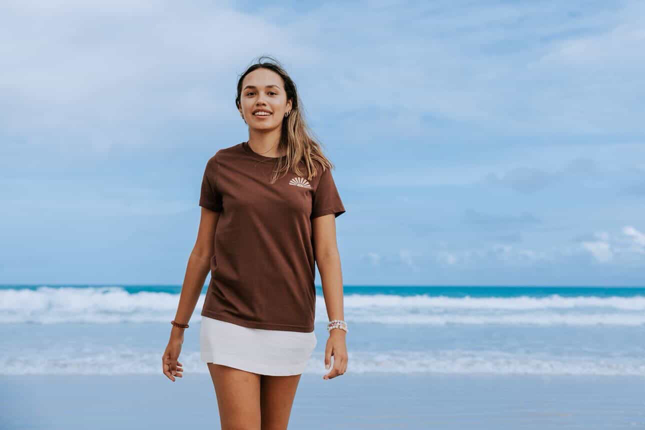 Ladies Dune Tee - Chocolate Sunset
