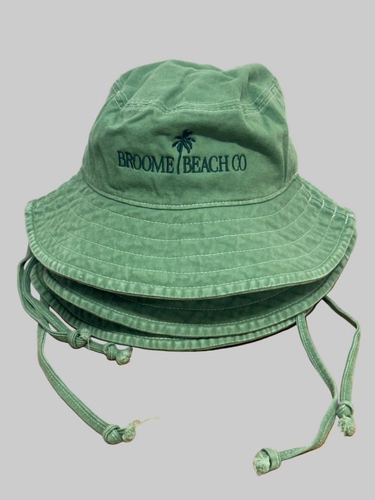 Beach Co Wide Brimmed Sun Hat - Washed Green