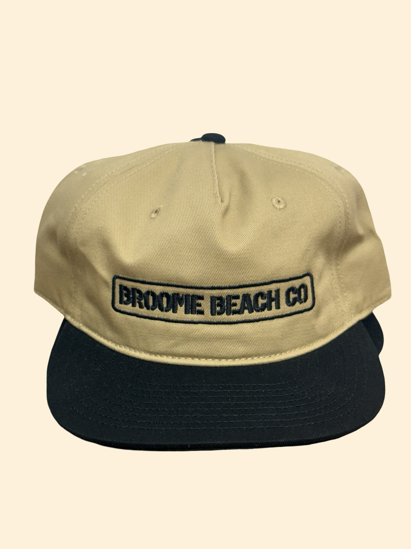 Sunset cap - Khaki & Black Two-tone