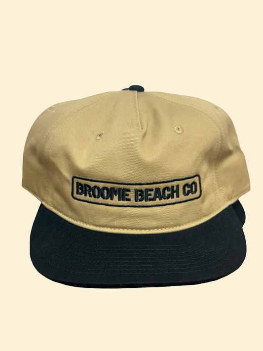 Sunset cap - Khaki & Black Two-tone