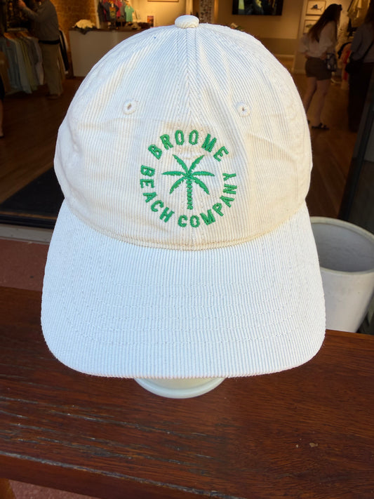 Cord Dad Cap - Bone & Green