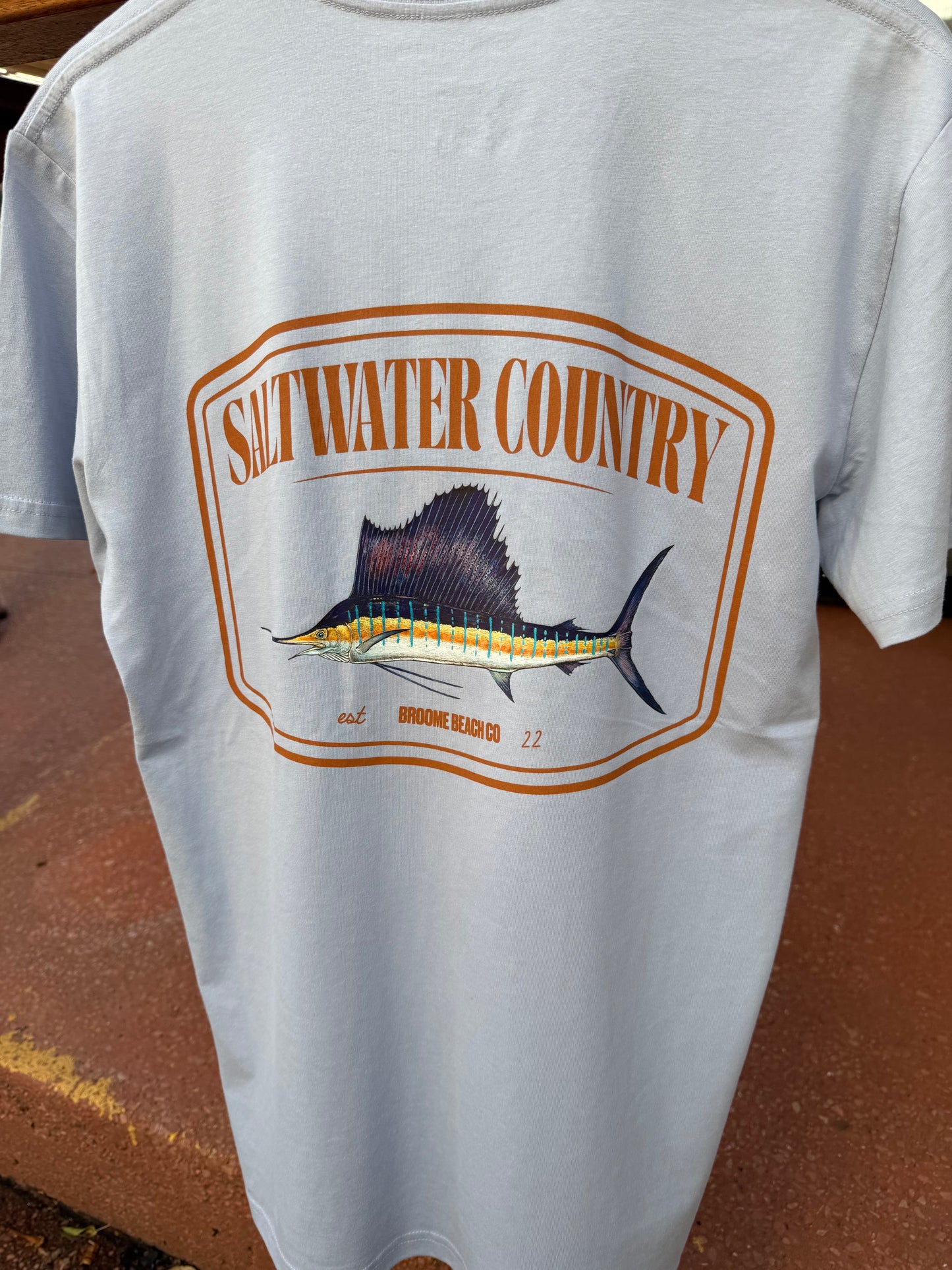 Saltwater Sails Tee - Pale Blue