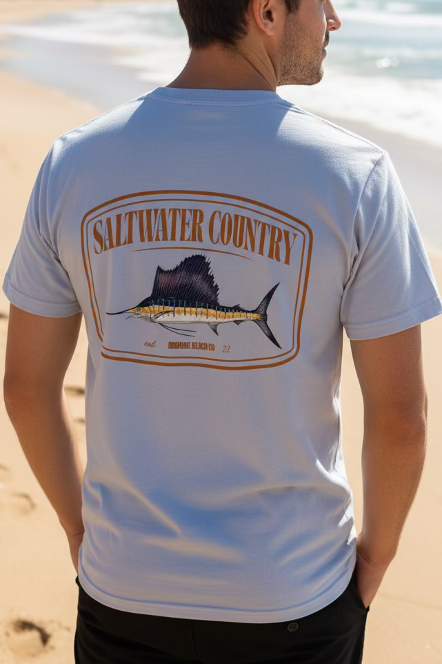 Saltwater Sails Tee - Pale Blue