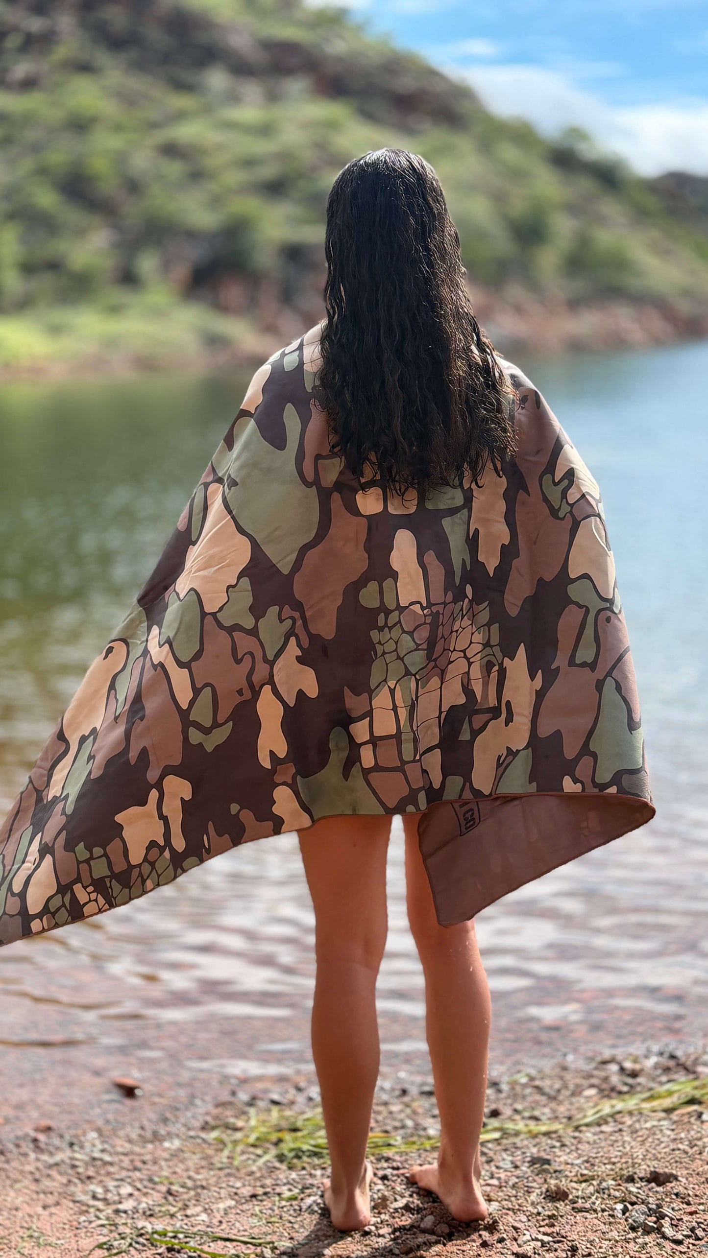 Microfibre Recycled Adventure Towel - Ord Camo