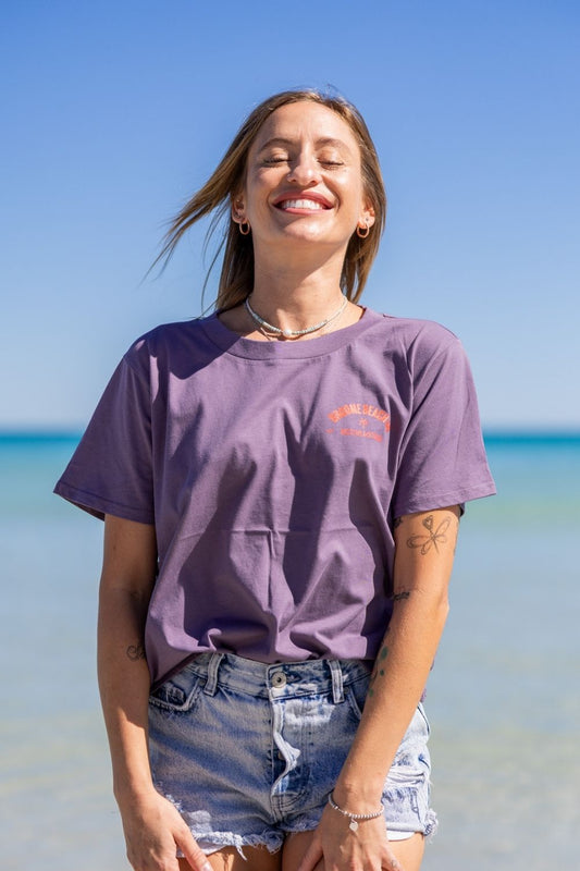 Ladies Dune Tee - Faded Purple Square