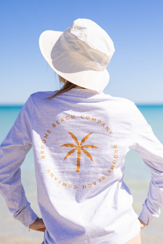 Ladies Long Sleeve Tee - Ash Grey