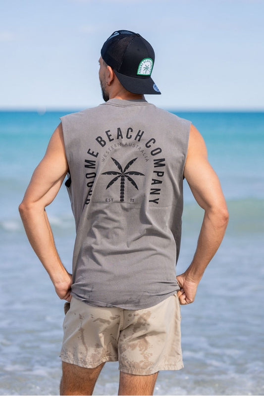 Faded Muscle Tank - Washed Grey