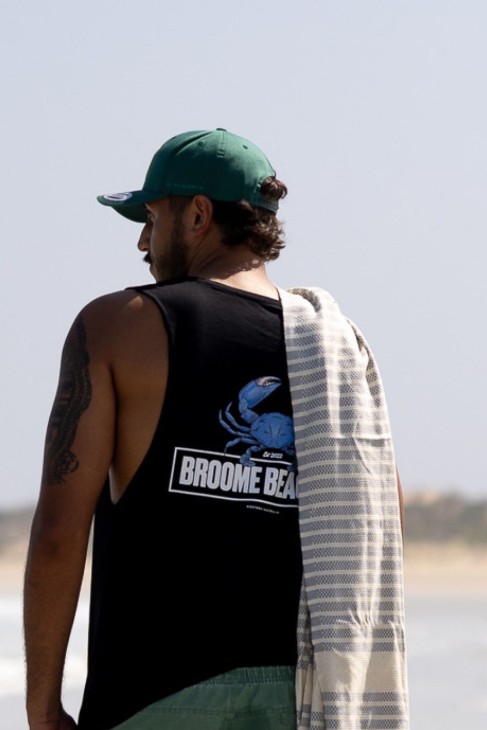 Beach Cut Off Tank - Mudcrab