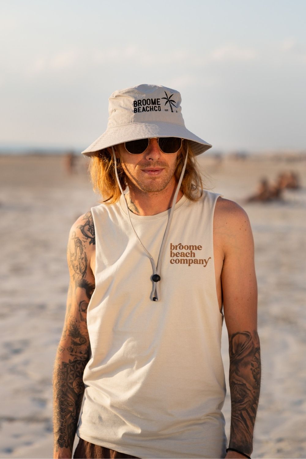 Beach Cut Off Tank - Retro Sand
