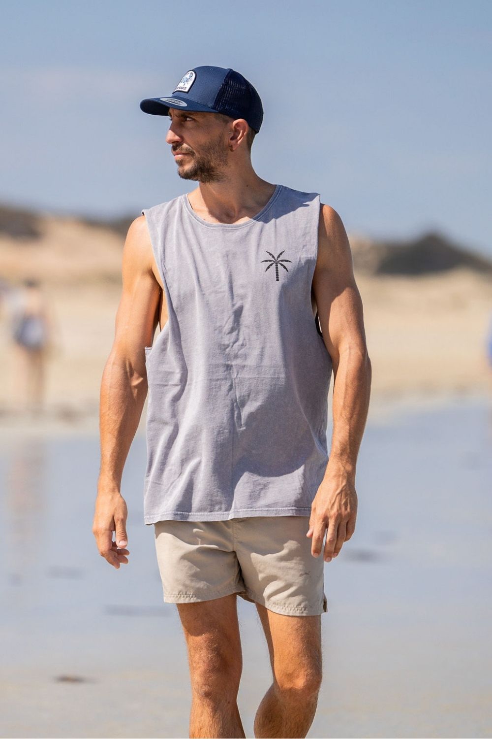 Beach Cut Off Tank - Ash
