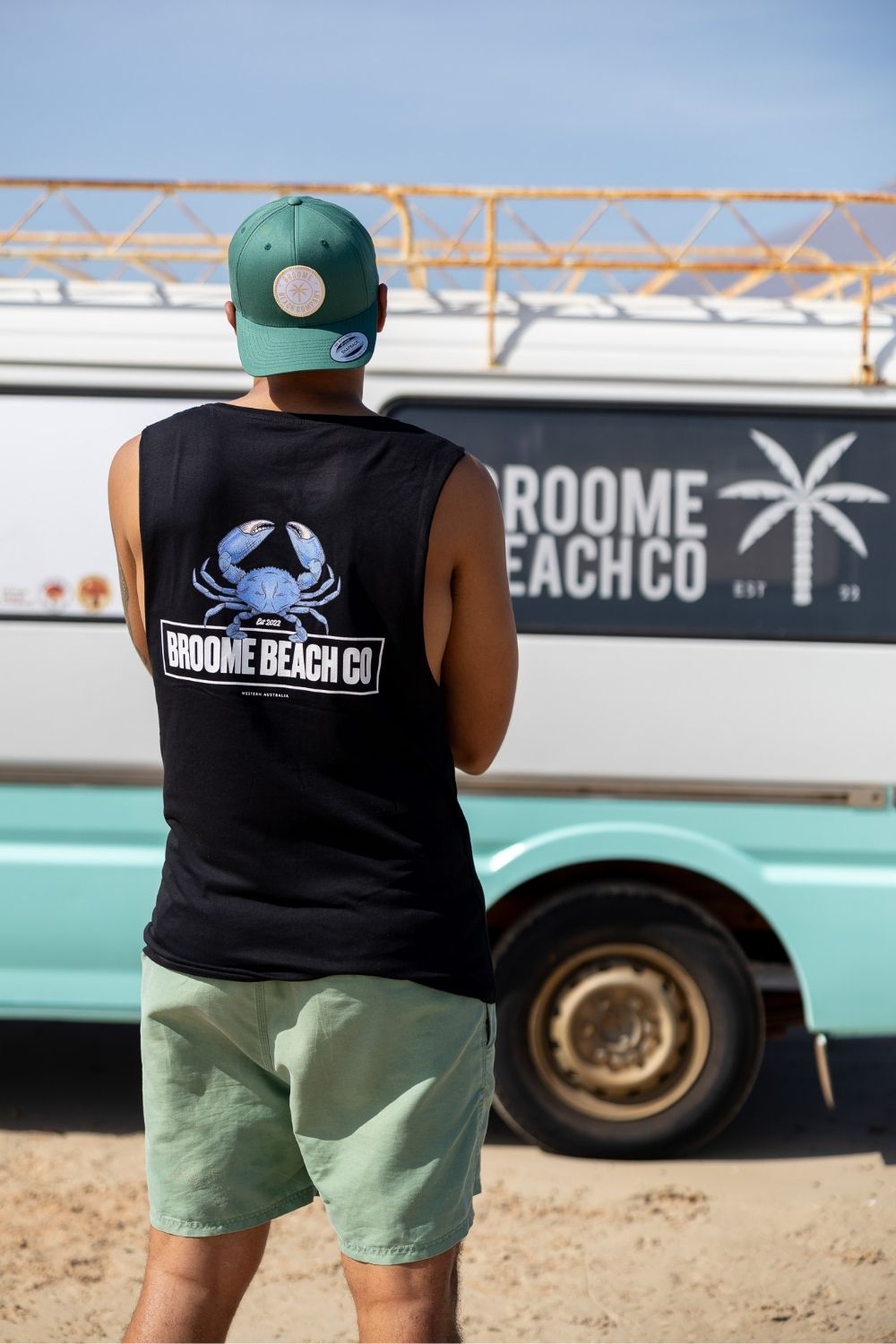 Beach Cut Off Tank - Mudcrab