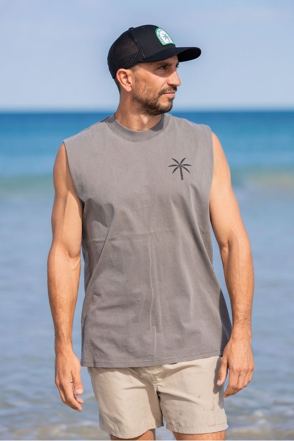 Faded Muscle Tank - Washed Grey