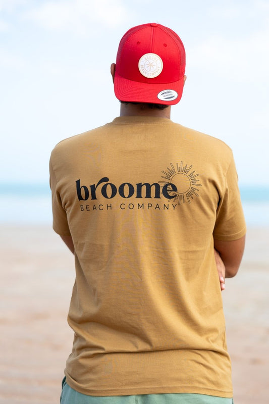 Coast Tee - Camel with Pocket