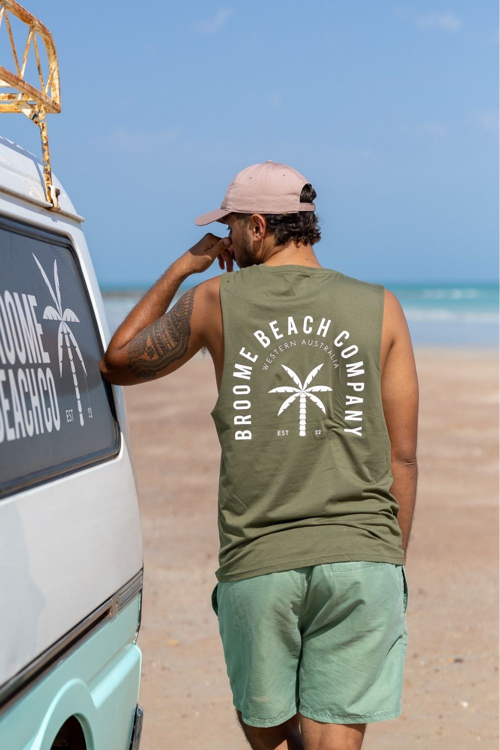 Beach Cut Off Tank - Army