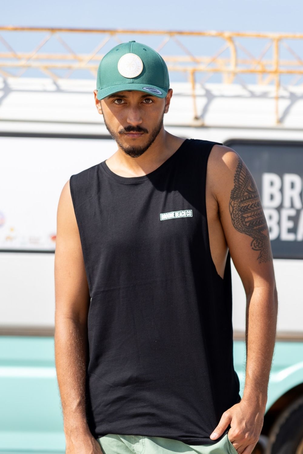 Beach Cut Off Tank - Mudcrab