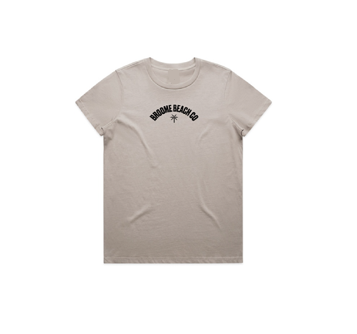 Ladies Dune Tee - Dove Grey & Black