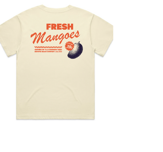 Ladies Drop Shoulder Mango Tee - Lemon