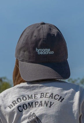 Premium Cotton Dad Cap - Charcoal Grey/Smoke Blue