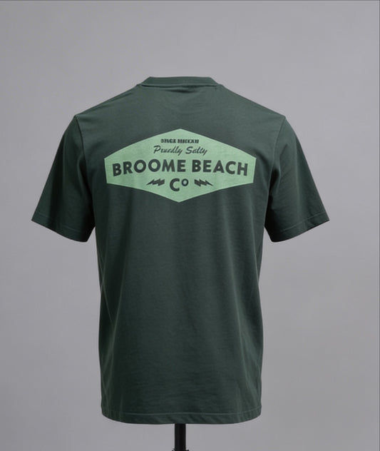 Common Tee - Deep Green Proudly Salty